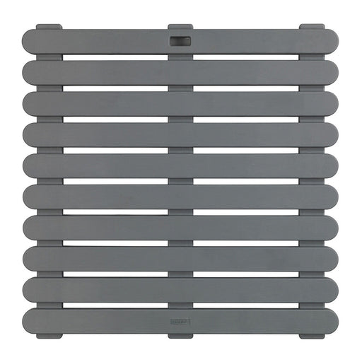 Parquet douche plastique gris antidérapant 55x55 cm sécurité PMR