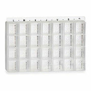 Pilulier transparent plastique 7 jours organisation médicaments seniors PMR